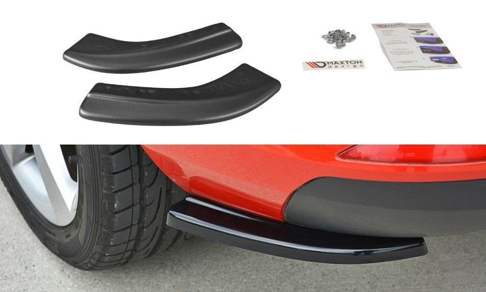 Heck Ansatz Flaps Diffusor für Skoda Rapid Spaceback schwarz matt