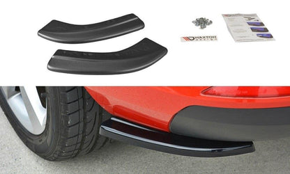 Heck Ansatz Flaps Diffusor für Skoda Rapid Spaceback schwarz matt