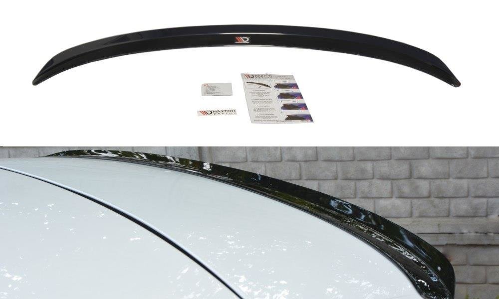 Spoiler CAP für Renault Megane Mk4 Hatchback schwarz Hochglanz