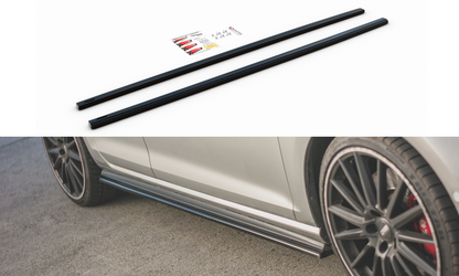 Seitenschweller Ansatz für V.2 für VW Golf 7 GTI (verengen) Carbon Look