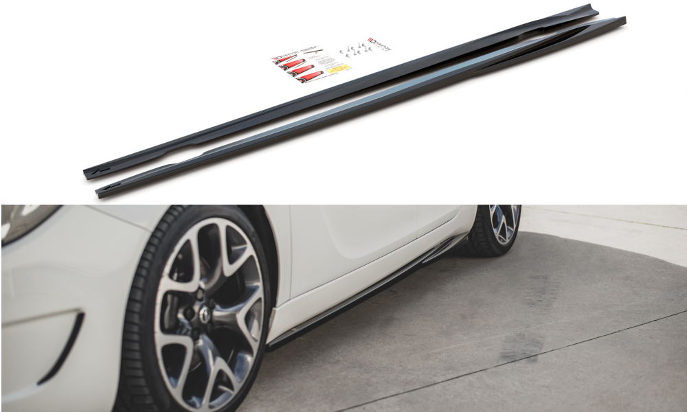 Seitenschweller Ansatz für Opel Insignia Mk. 1 OPC  schwarz matt