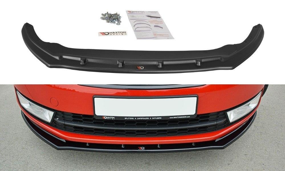 Front Ansatz V.2 für Skoda Rapid schwarz matt