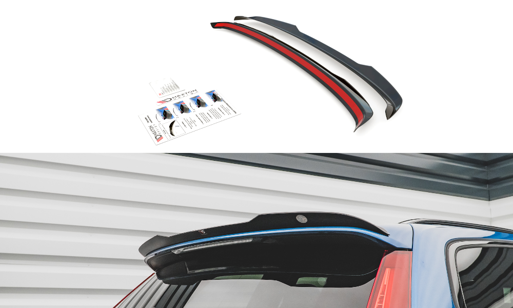 Spoiler CAP für Volvo V60 R-Design Mk2 schwarz matt