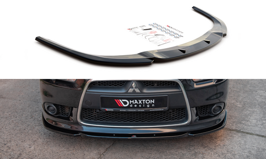Front Ansatz für Mitsubishi Lancer Sportback Mk8 schwarz matt