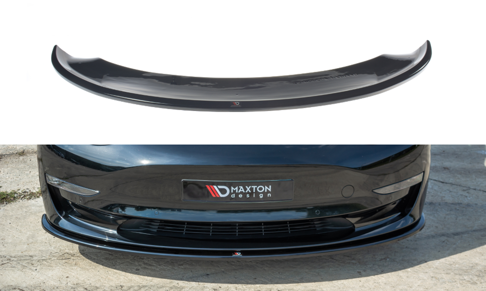 Front Ansatz für Tesla Model 3 schwarz matt