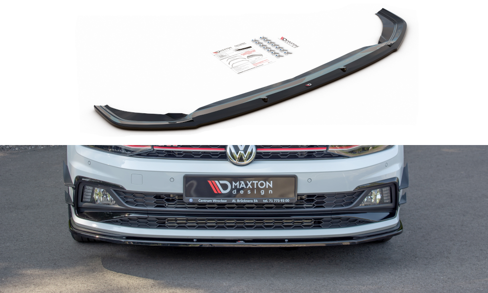 Front Ansatz V.1 für VW POLO MK6 GTI schwarz matt