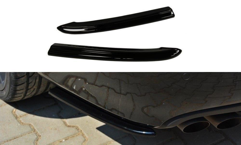 Heck Ansatz Flaps Diffusor für Audi A4 B8 schwarz matt