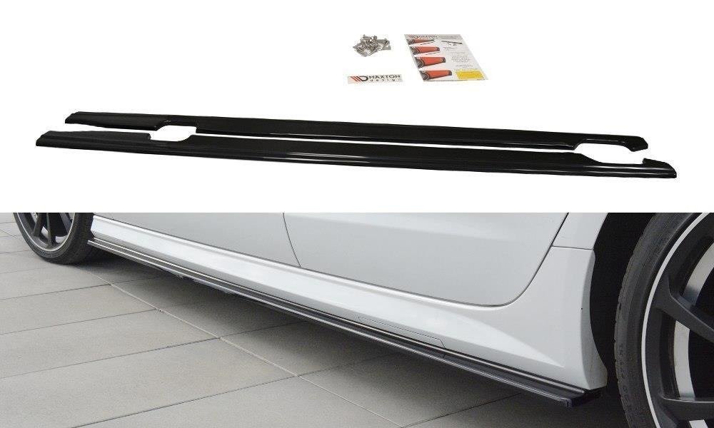 Seitenschweller Ansatz für Audi A6 C7 S-line/ S6 C7 Facelift Carbon Look