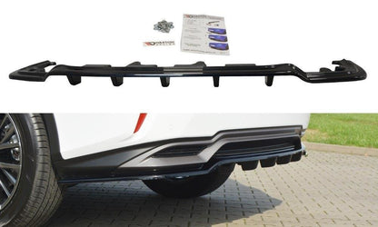 Mittlerer Diffusor Heck Ansatz für Lexus RX Mk4 H DTM LOOK Carbon Look