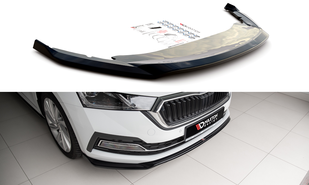 Front Ansatz V.2 für Skoda Octavia Mk4 Carbon Look