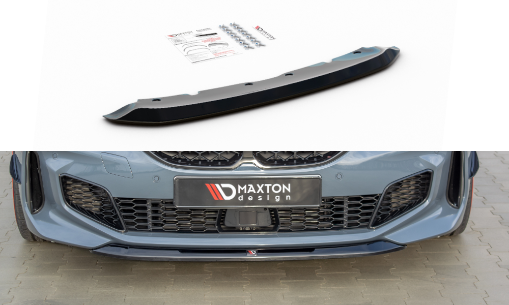 Front Ansatz V.2 für BMW 1er F40 M-Paket/ M135i  schwarz Hochglanz