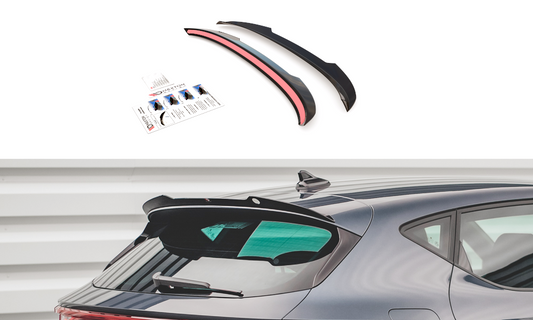 Spoiler CAP für Seat Leon FR Hatchback Mk4 schwarz matt