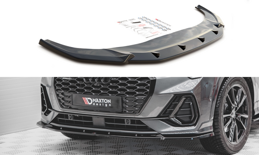 Front Ansatz V.2 für Audi Q3 Sportback S-Line Carbon Look