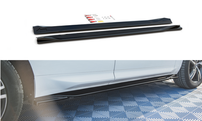 Seitenschweller Ansatz für Volvo XC60 Mk2 R-Design Carbon Look