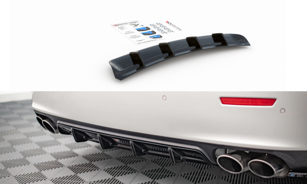 Diffusor Heck Ansatz für Maserati Ghibli Mk3 Carbon Look