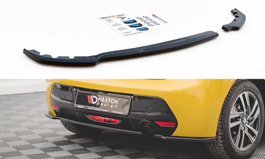 Heck Ansatz Flaps Diffusor für Peugeot 208 Mk2 schwarz Hochglanz