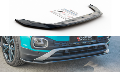 Front Ansatz für Volkswagen T-Cross Carbon Look