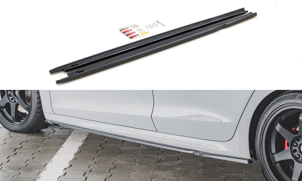 Seitenschweller Ansatz für V.1 für Skoda Octavia RS Mk4 Carbon Look