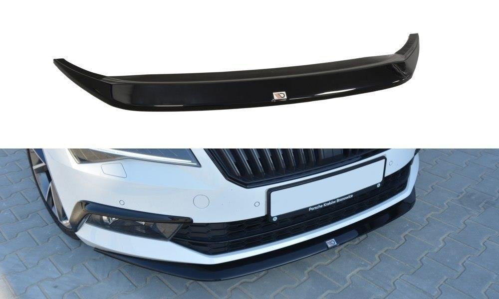 Front Ansatz V.1 für Skoda Superb Mk3 schwarz matt
