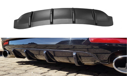 Diffusor Heck Ansatz für VOLKSWAGEN SCIROCCO MK.3 R FACELIFT Carbon Look