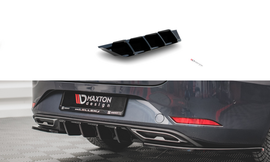 Diffusor Heck Ansatz für Seat Leon FR ST Mk4 schwarz Hochglanz