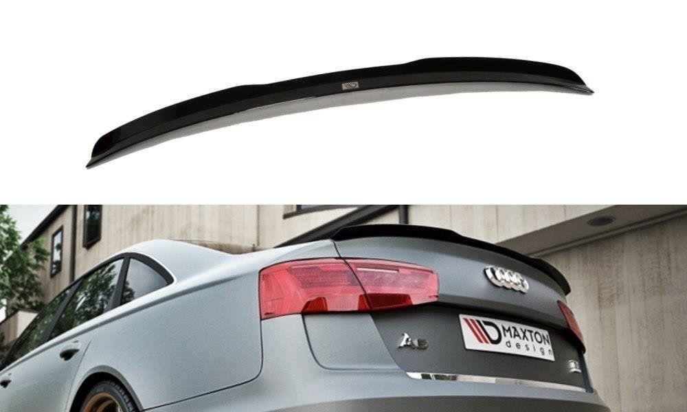 Spoiler CAP für Audi A6 / A6 S-Line C7 / C7 FL Limousine schwarz matt