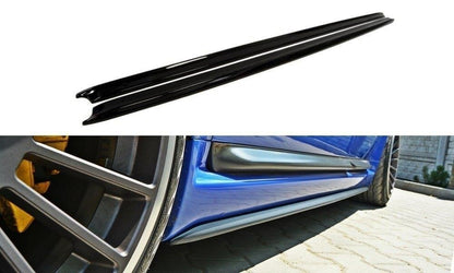 Seitenschweller Ansatz für Audi RS6 C5 schwarz matt