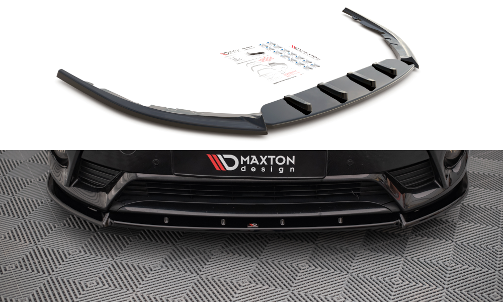 Front Ansatz V.1 für Toyota Avensis Mk3 Facelift schwarz Hochglanz