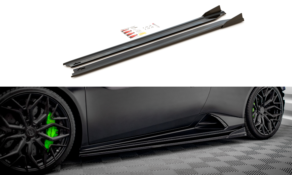 Seitenschweller Ansatz für Lamborghini Huracan EVO schwarz matt