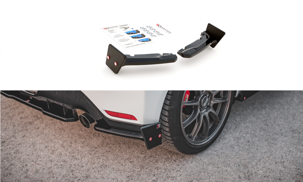 Heck Ansatz Flaps Diffusor +Flaps für V.2 Toyota GR Yaris Mk4