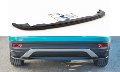 Mittlerer Diffusor Heck Ansatz für Volkswagen T-Cross Carbon Look