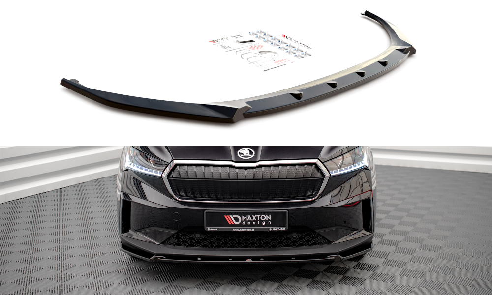 Front Ansatz V.2 für Skoda Enyaq iV Carbon Look