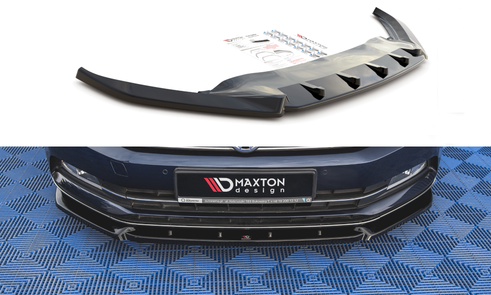 Front Ansatz V.2 für Volkswagen Passat B8 schwarz matt