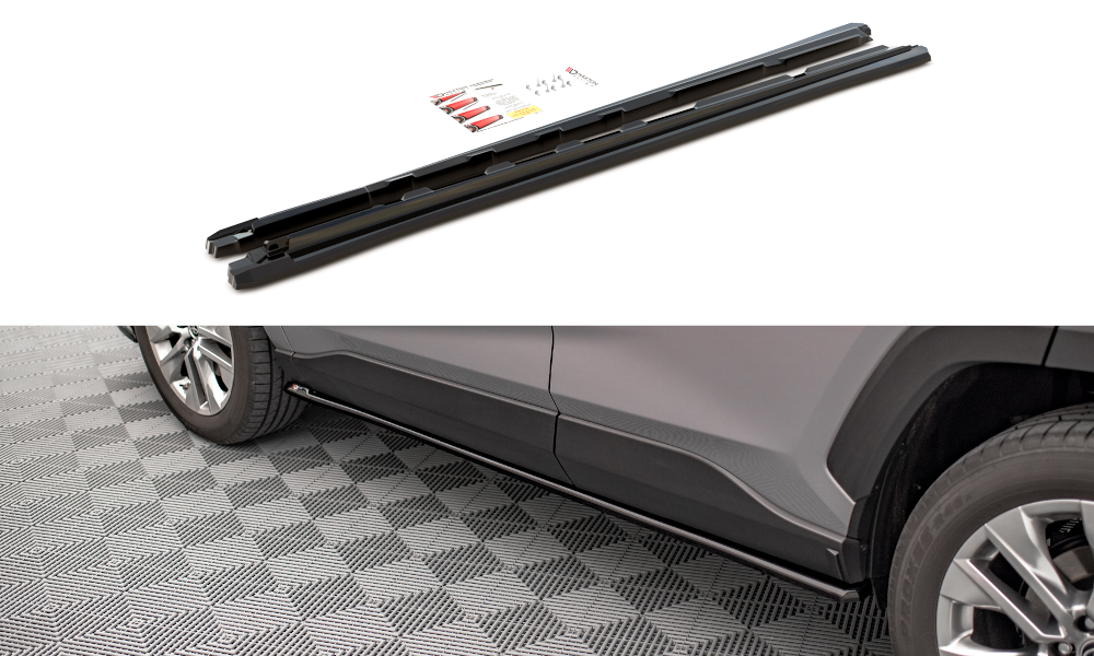 Seitenschweller Ansatz für Toyota RAV4 Mk5 Carbon Look