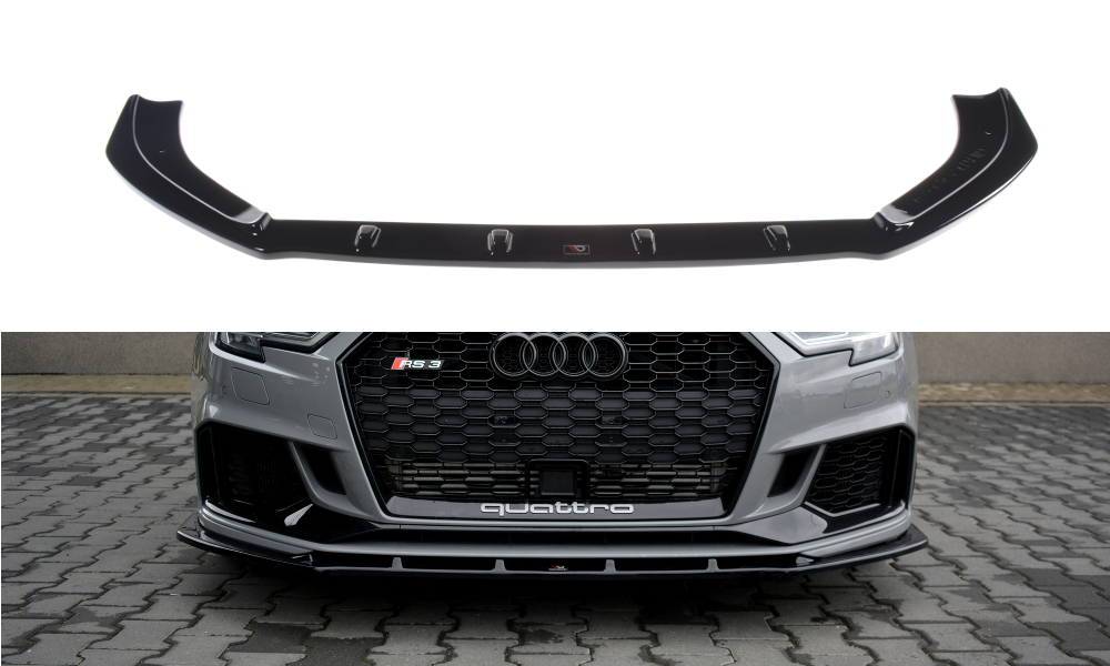 Front Ansatz V.1 für Audi RS3 8V FL Limousine schwarz matt