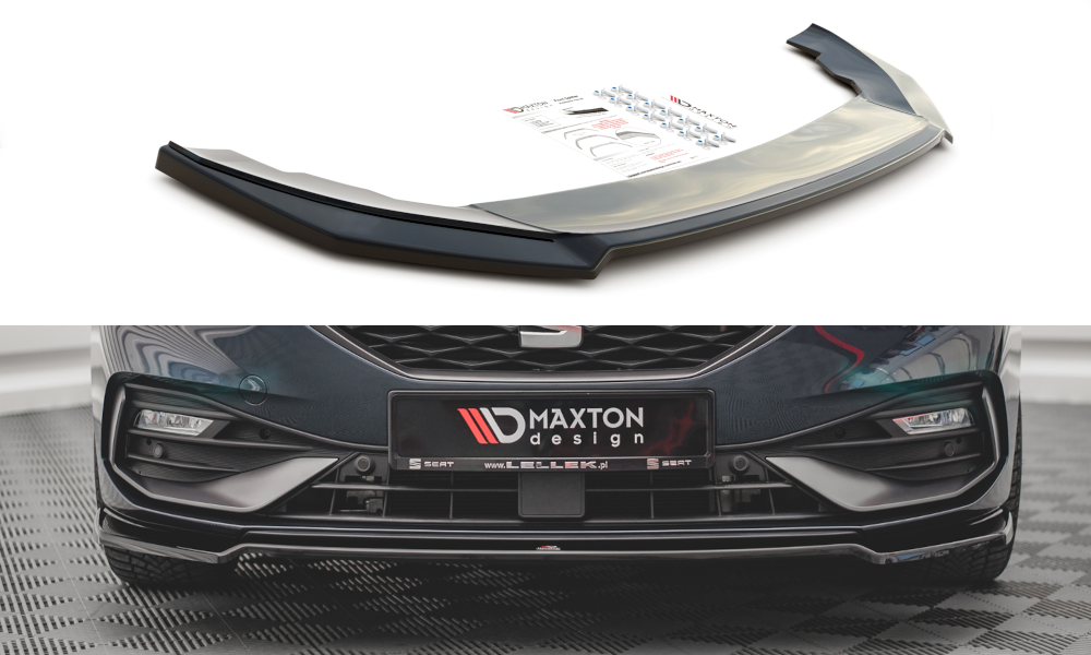 Front Ansatz V.3 für Seat Leon FR Mk4 schwarz Hochglanz