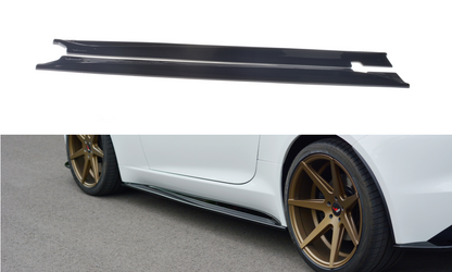 Seitenschweller Ansatz für JAGUAR F-TYPE schwarz matt