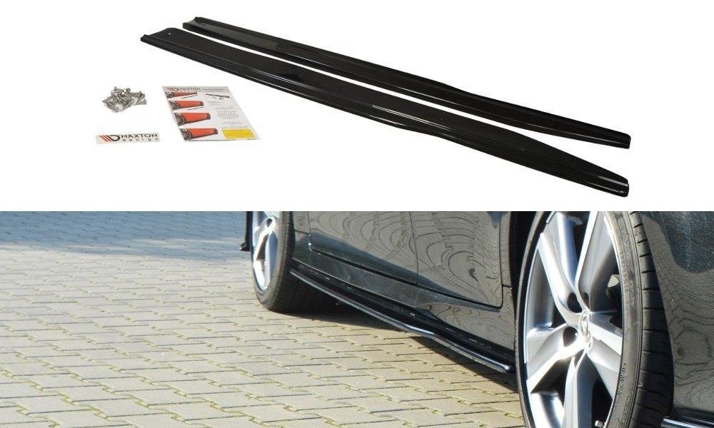 Seitenschweller Ansatz für Lexus GS Mk4 Facelift schwarz Hochglanz