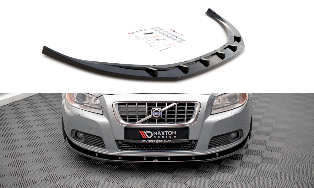 Front Ansatz V.1 für Volvo V70 Mk3 Carbon Look