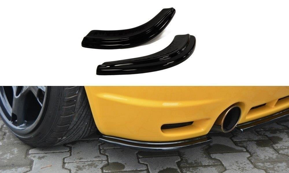 Heck Ansatz Flaps Diffusor für VW GOLF 4 R32 schwarz matt