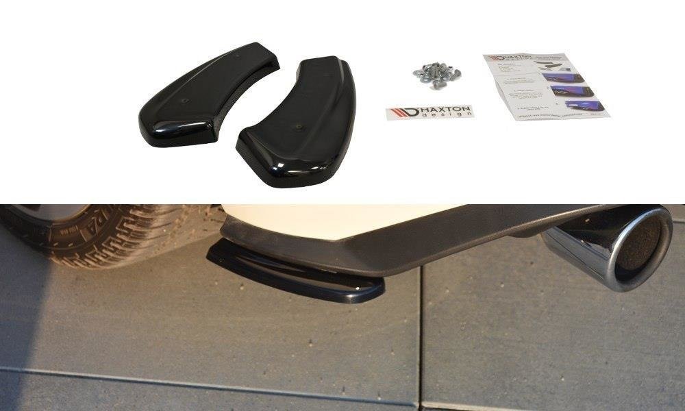 Heck Ansatz Flaps Diffusor für VW GOLF 7 GTI FACELIFT schwarz matt