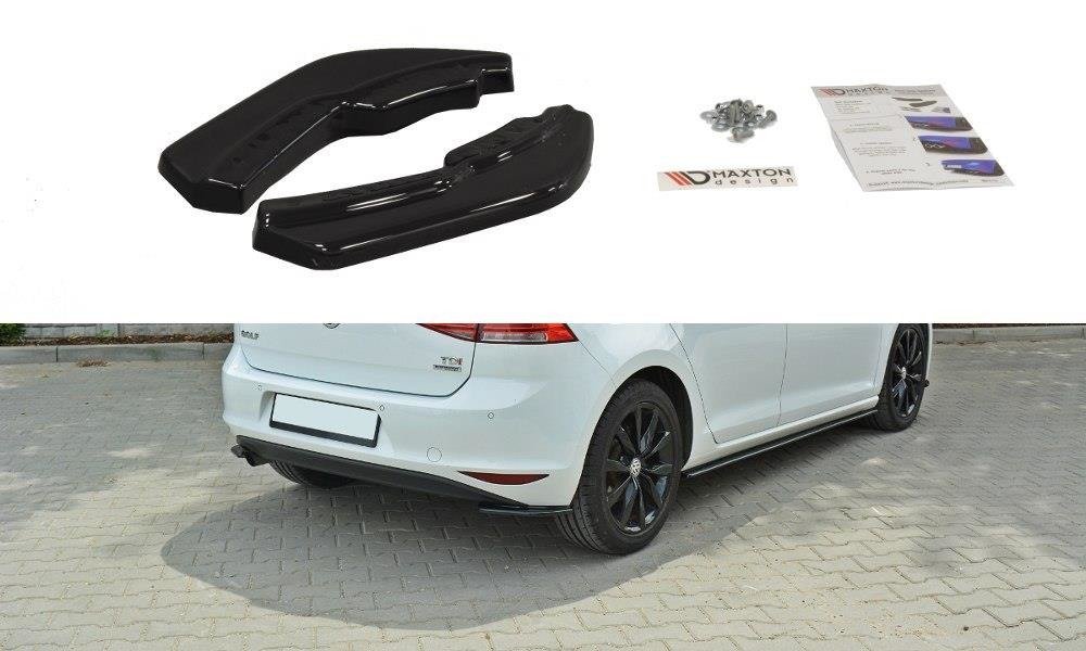 Heck Ansatz Flaps Diffusor für VW Golf Mk7 Standard schwarz matt