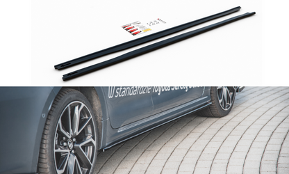 Seitenschweller Ansatz für Toyota Corolla XII Limousine Carbon Look
