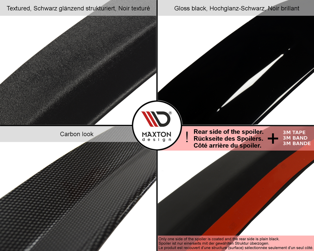 OBERER Spoiler CAP V.2 für HONDA CIVIC X TYPE R schwarz matt