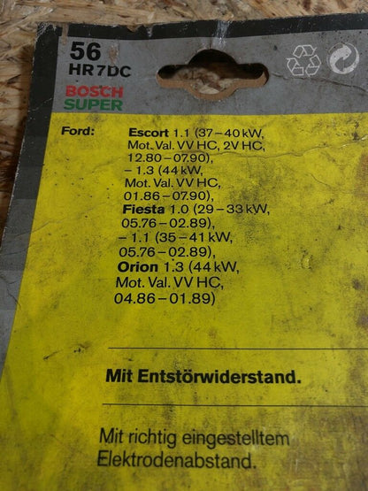 Bosch Zündkerzen Ford Escort Fiesta Orion Neu Original