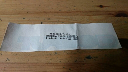 Corsa A Diesel Schriftzug "TURBO D" Neu Original GM