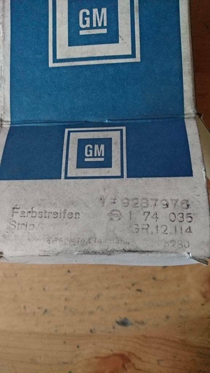 Opel Youngtimer Oldtimer Farbstreifen Tür hinten re GM 9287976