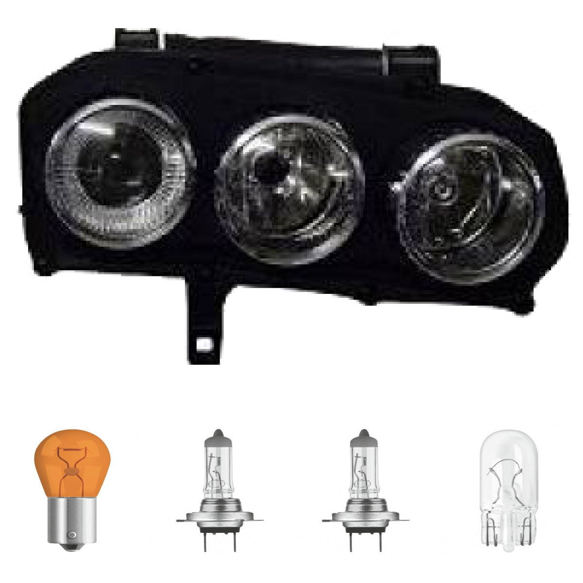 Hauptscheinwerfer Scheinwerfer Frontscheinwerfer rechts H7/H7 mit Motor passt für Alfa Romeo 159, Brera, 159 Sportwagon 05...