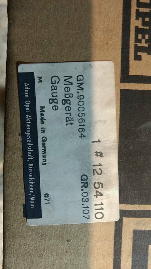 Original GM Opel Rekord E1 Tankgeber NEU