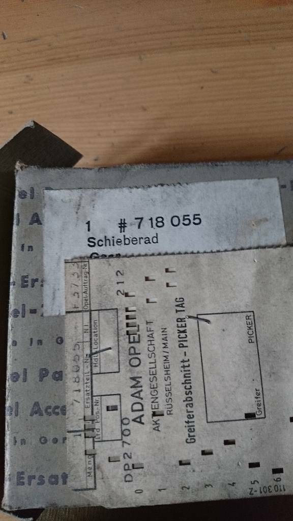 Opel Youngtimer Oldtimer Schieberad Zahnrad neu original